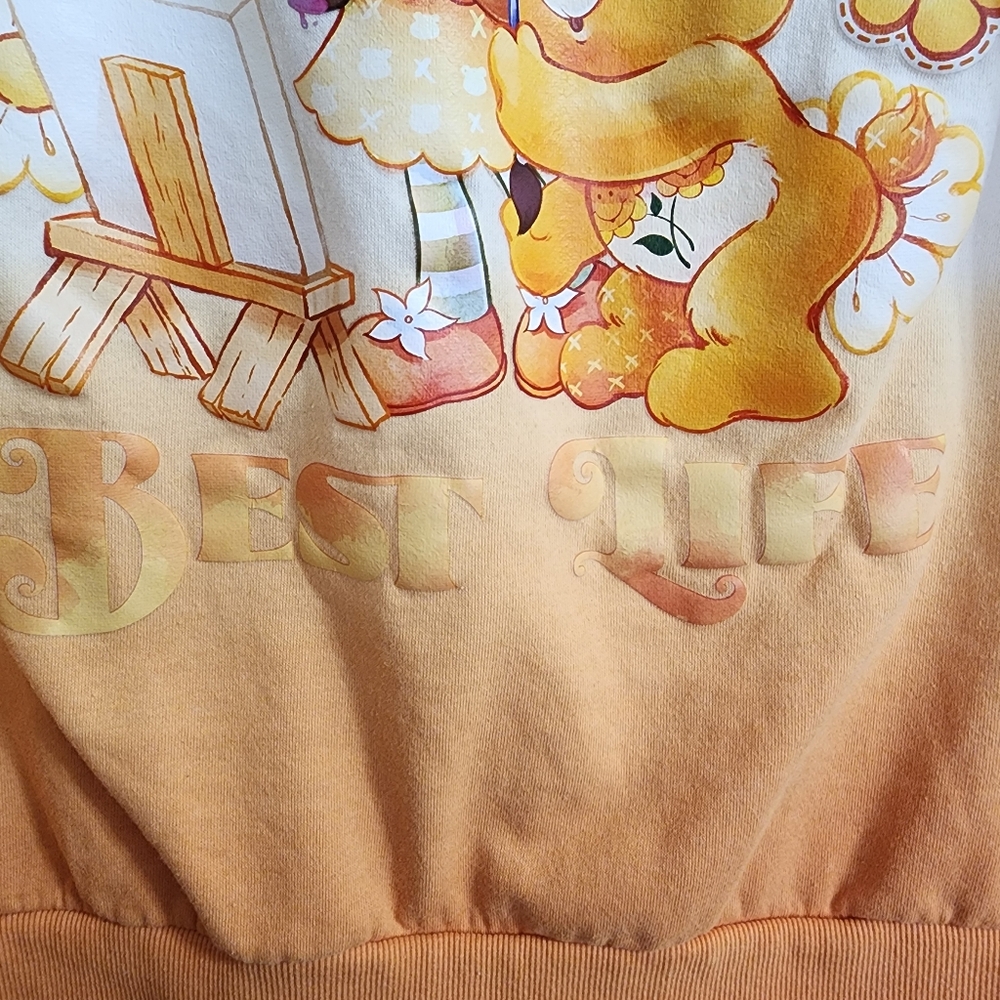 Care Bears Strawberry Shortcake Sweatshirt Living My Best Life XXL Ombré - Picture 11 of 16
